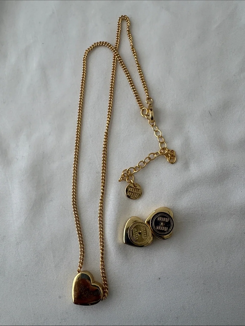Miu miu earrings and necklace - Picture 2 of 3